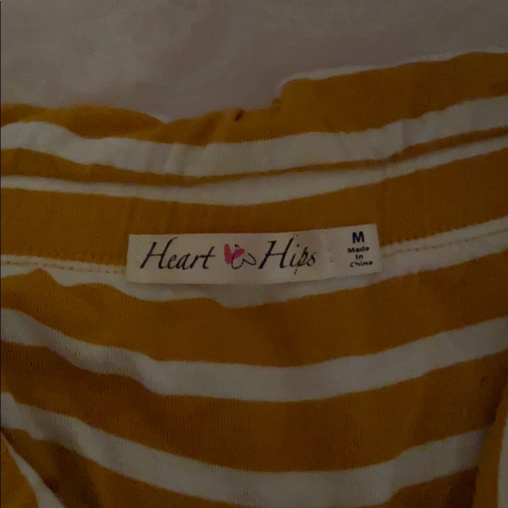Yellow Striped Romper - Picture 2 of 2